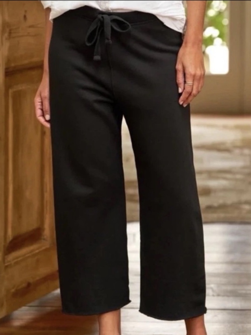 Frank & Eileen Catherine Cropped Wide Leg Sweatpants